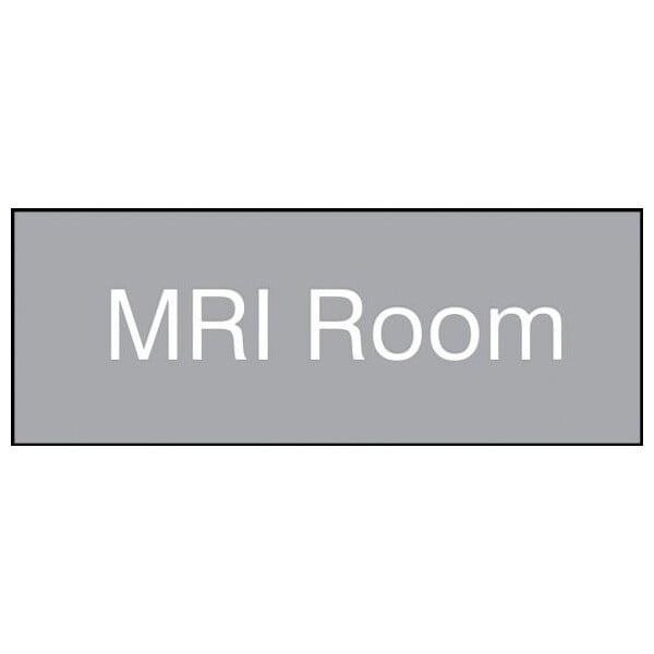 Accuform 8 in W x 3 in H, Engraved Plastic PSG907GY - main